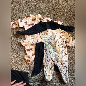Old Navy Alphabet and Fire Truck Kids Footies